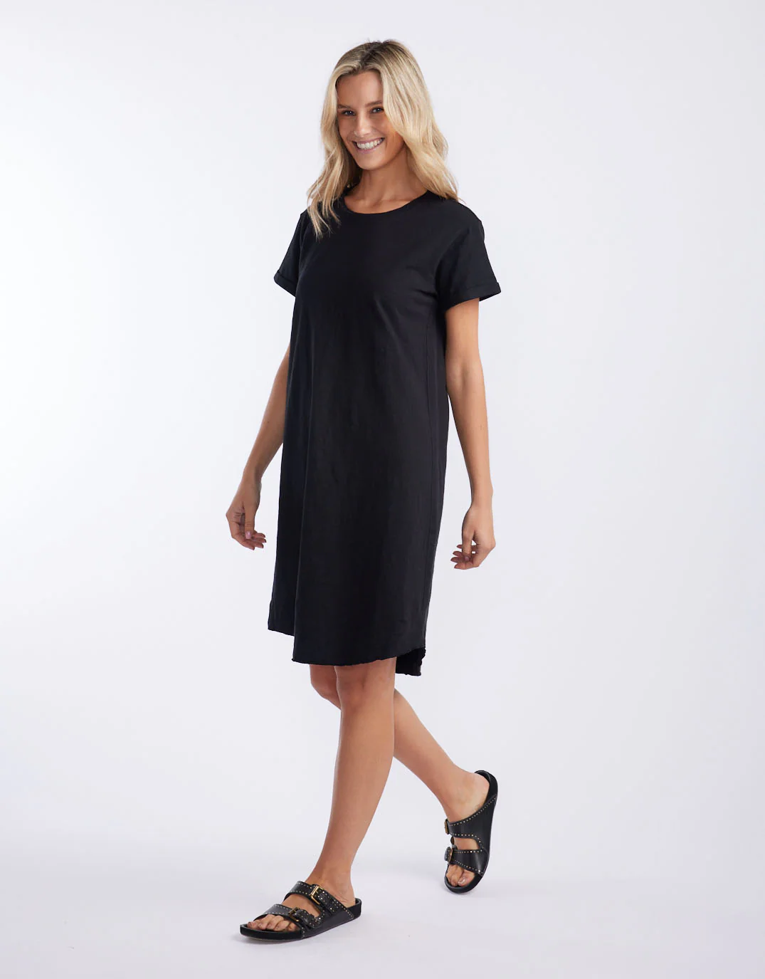 Turn Back Tee Short Dress - Black - Image 4