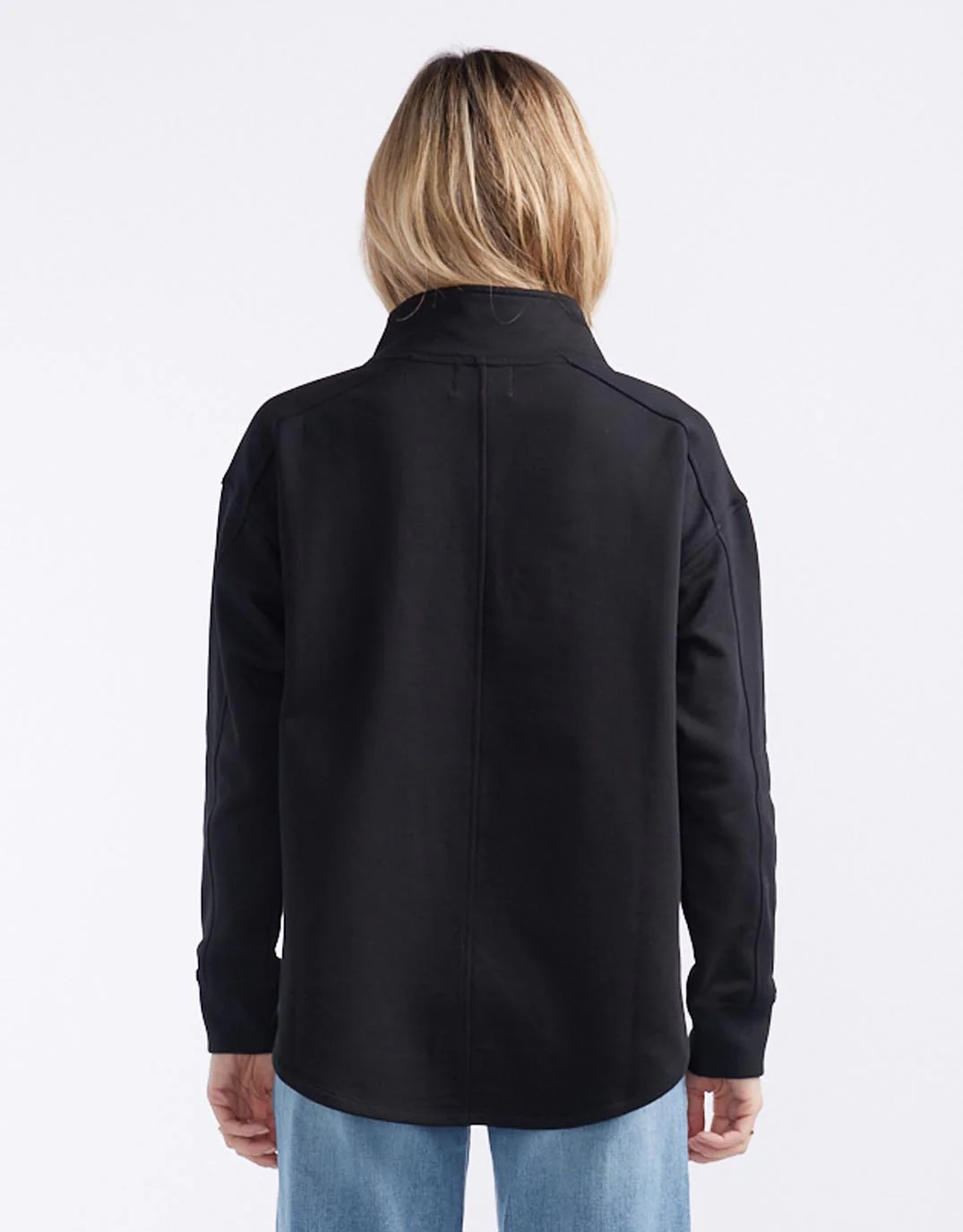 Unwind Half Zip Sweater - Black - Image 17