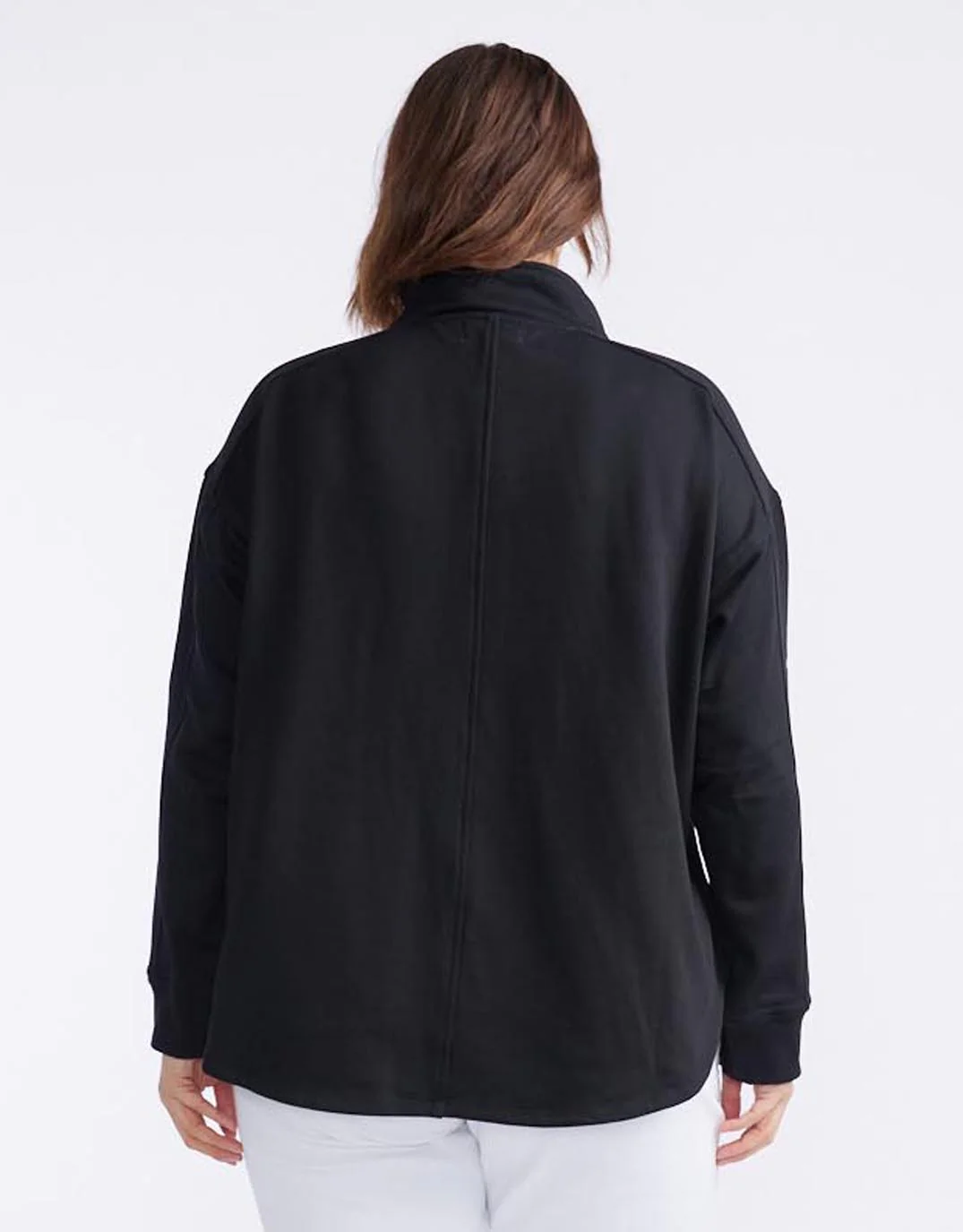Unwind Half Zip Sweater - Black - Image 18