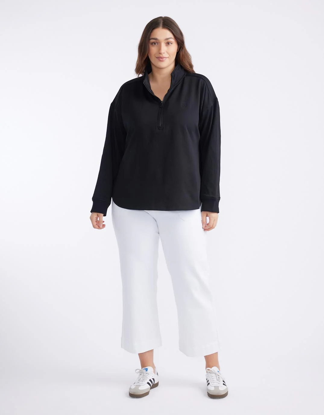 Unwind Half Zip Sweater - Black - Image 8