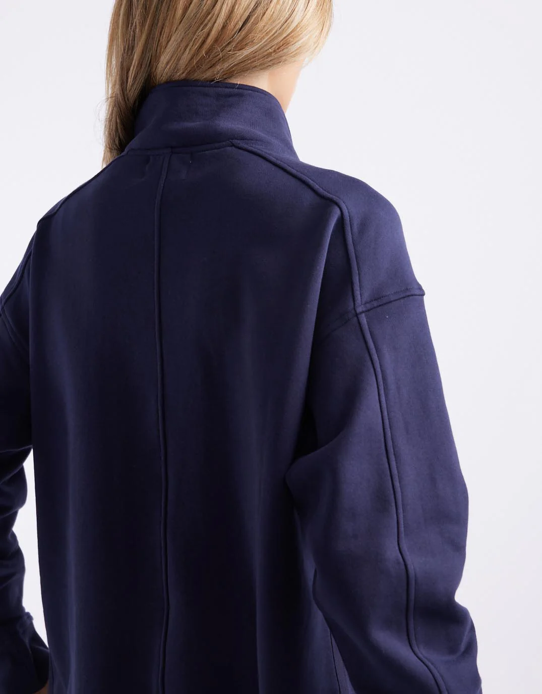 Unwind Half Zip Sweater - Navy - Image 7