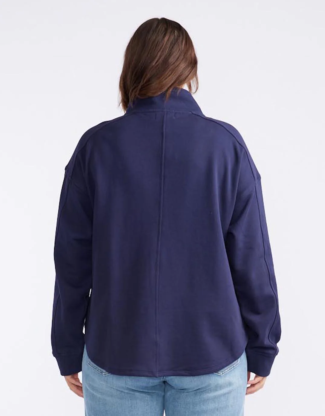 Unwind Half Zip Sweater - Navy - Image 9