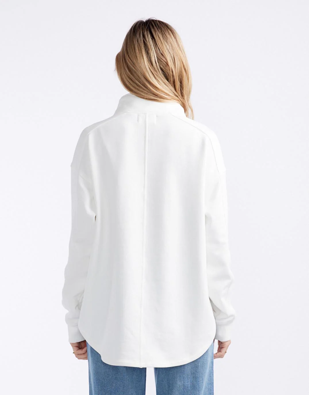 Unwind Half Zip Sweater - White - Image 15