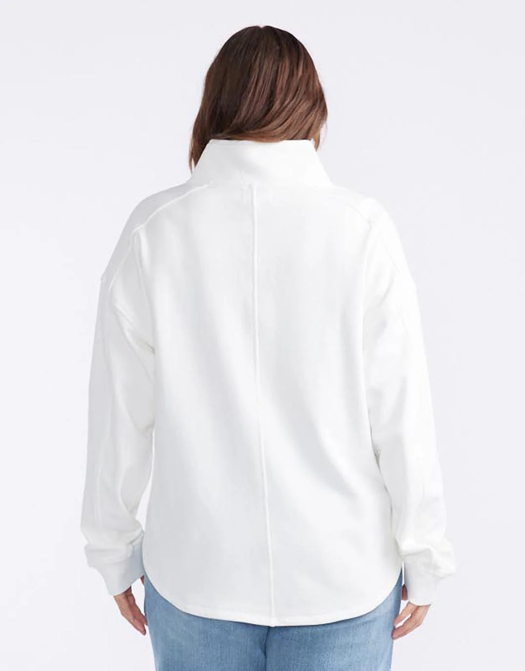 Unwind Half Zip Sweater - White - Image 16