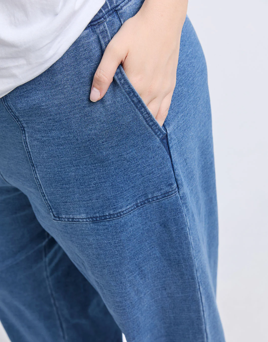 Valerie Trackpant - Blue Denim Look - Image 11
