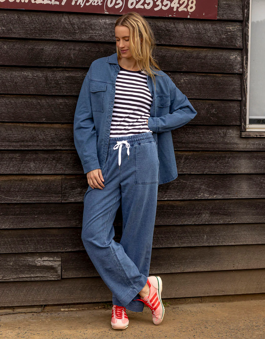 Valerie Trackpant - Blue Denim Look - Image 13