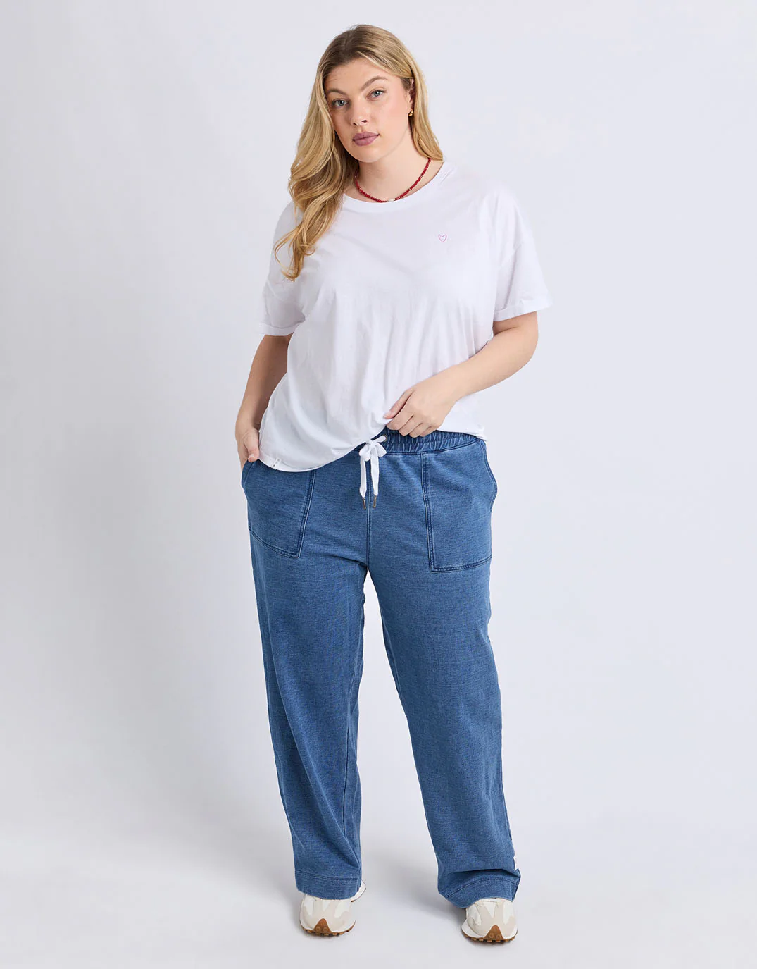 Valerie Trackpant - Blue Denim Look - Image 2