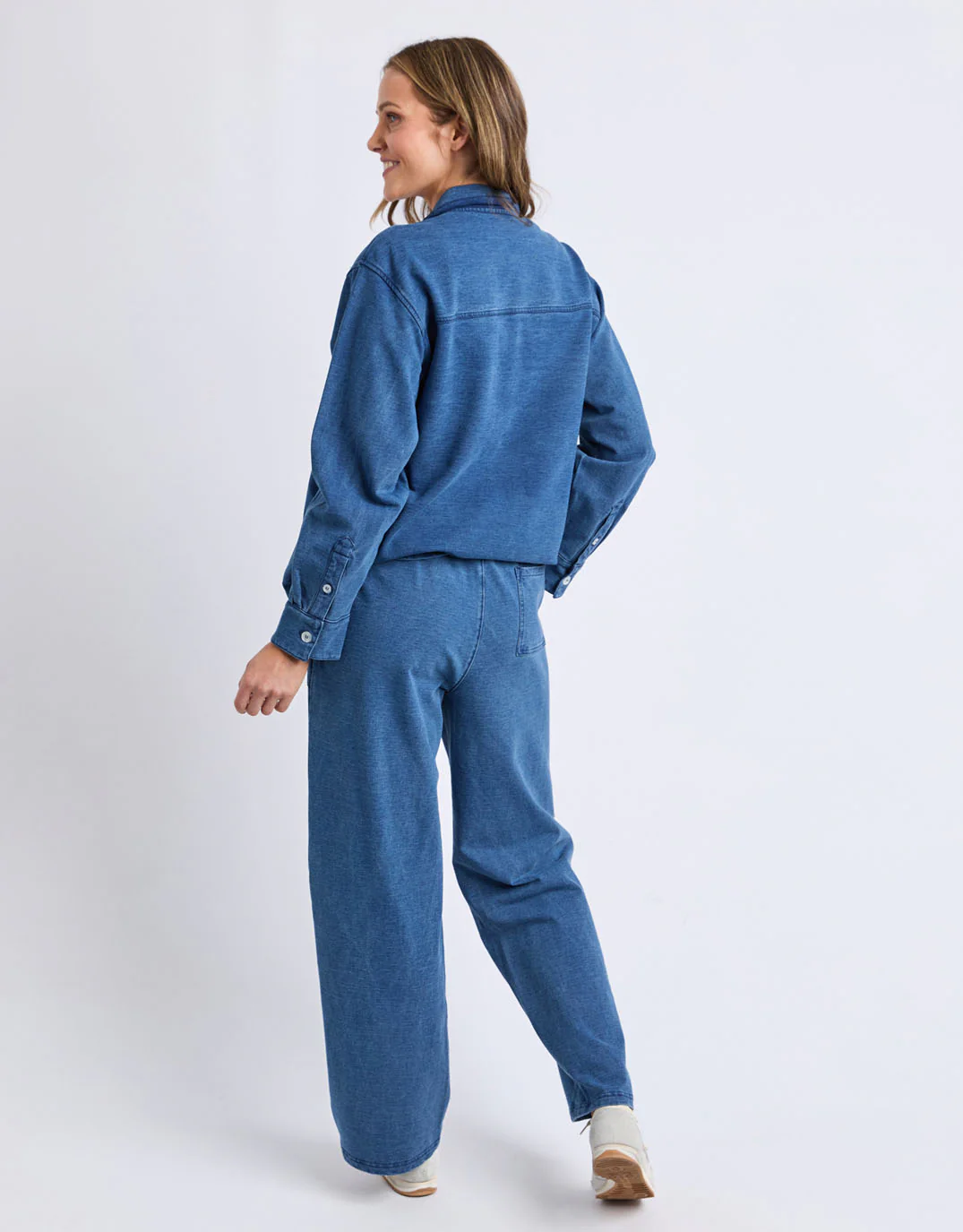 Valerie Trackpant - Blue Denim Look - Image 6