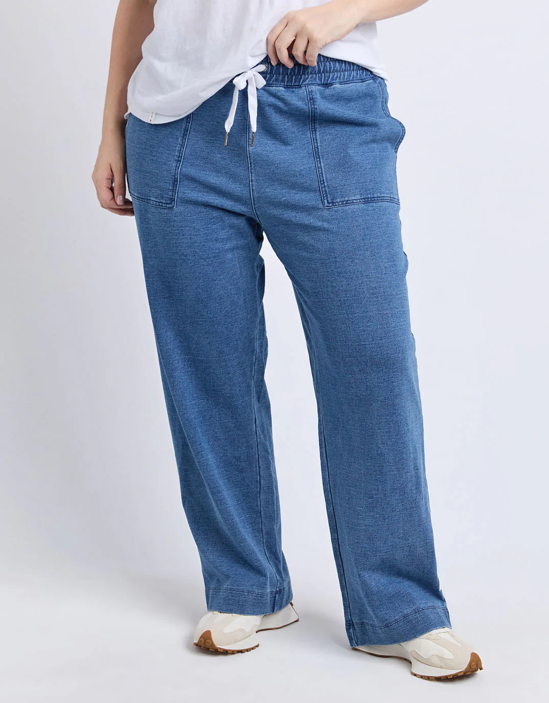 Valerie Trackpant - Blue Denim Look - Image 7