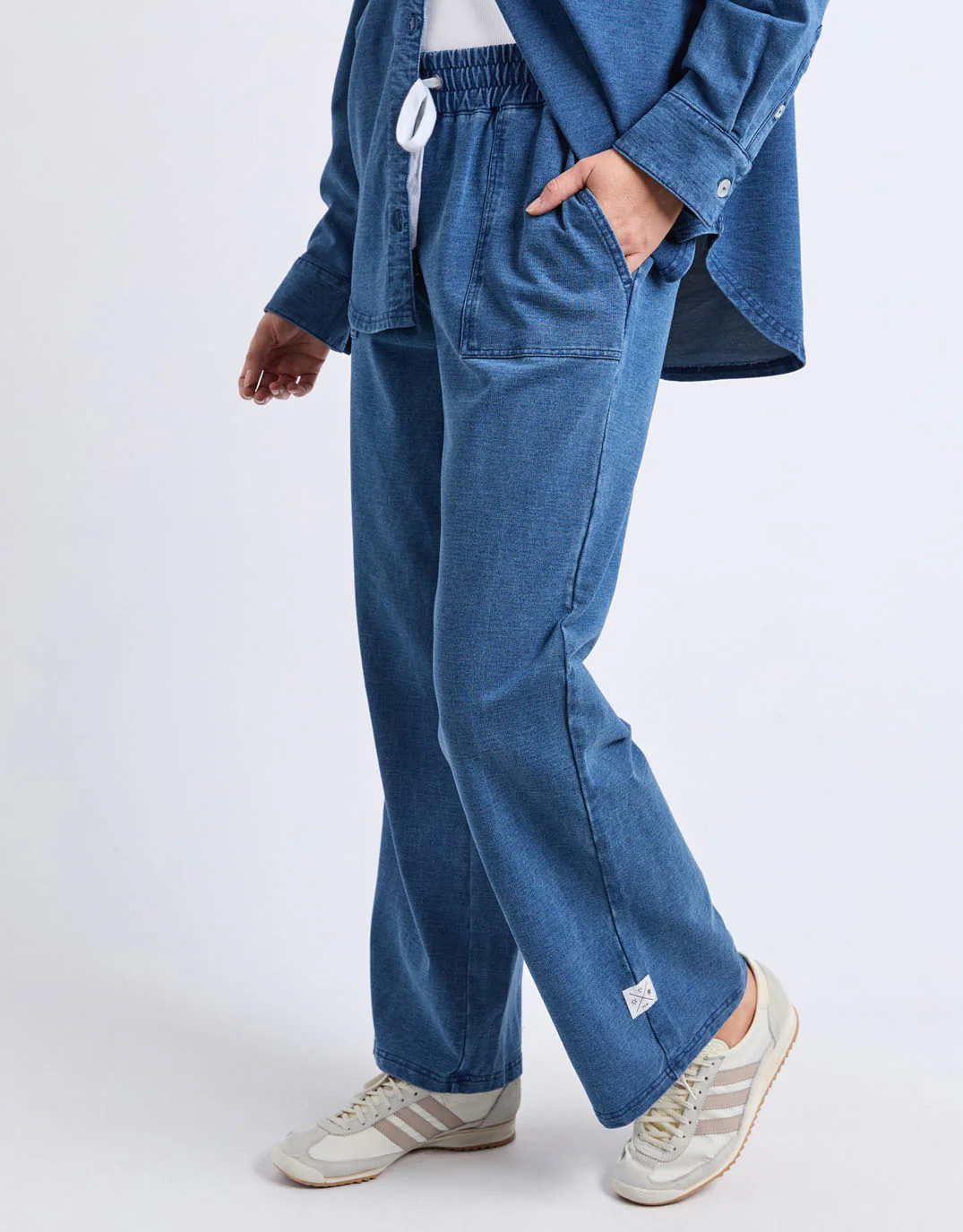 Valerie Trackpant - Blue Denim Look - Image 8