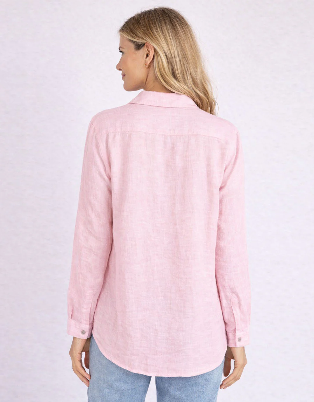 Veya Linen Shirt - Soft Pink - Image 4