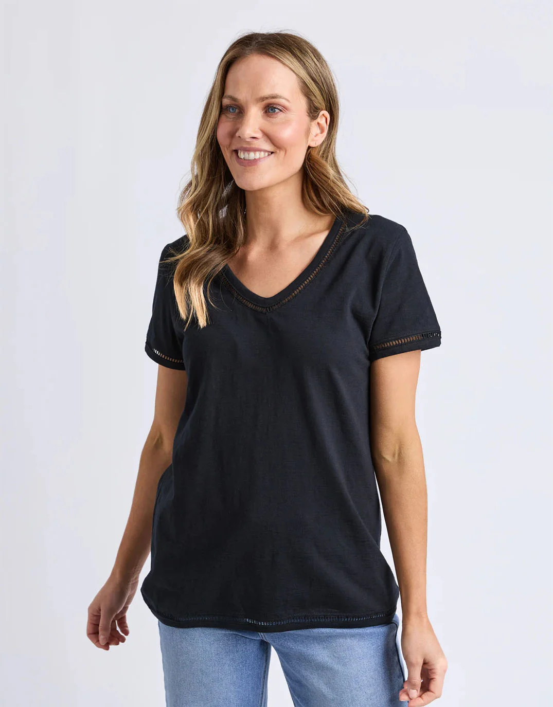 Victoria Short Sleeve Tee - Black