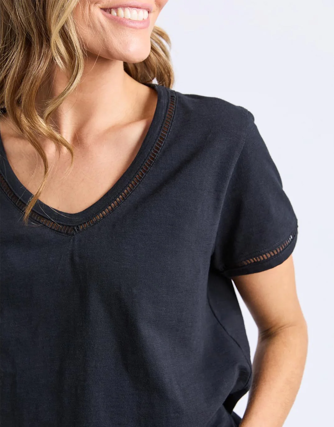 Victoria Short Sleeve Tee - Black - Image 2