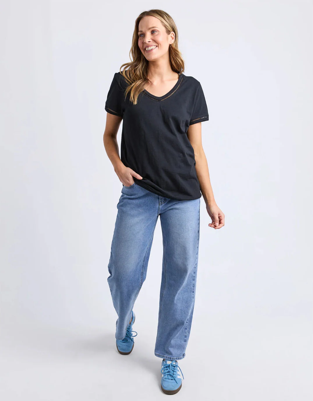 Victoria Short Sleeve Tee - Black - Image 4