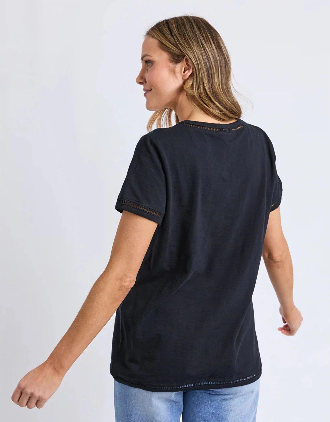 Victoria Short Sleeve Tee - Black - Image 6