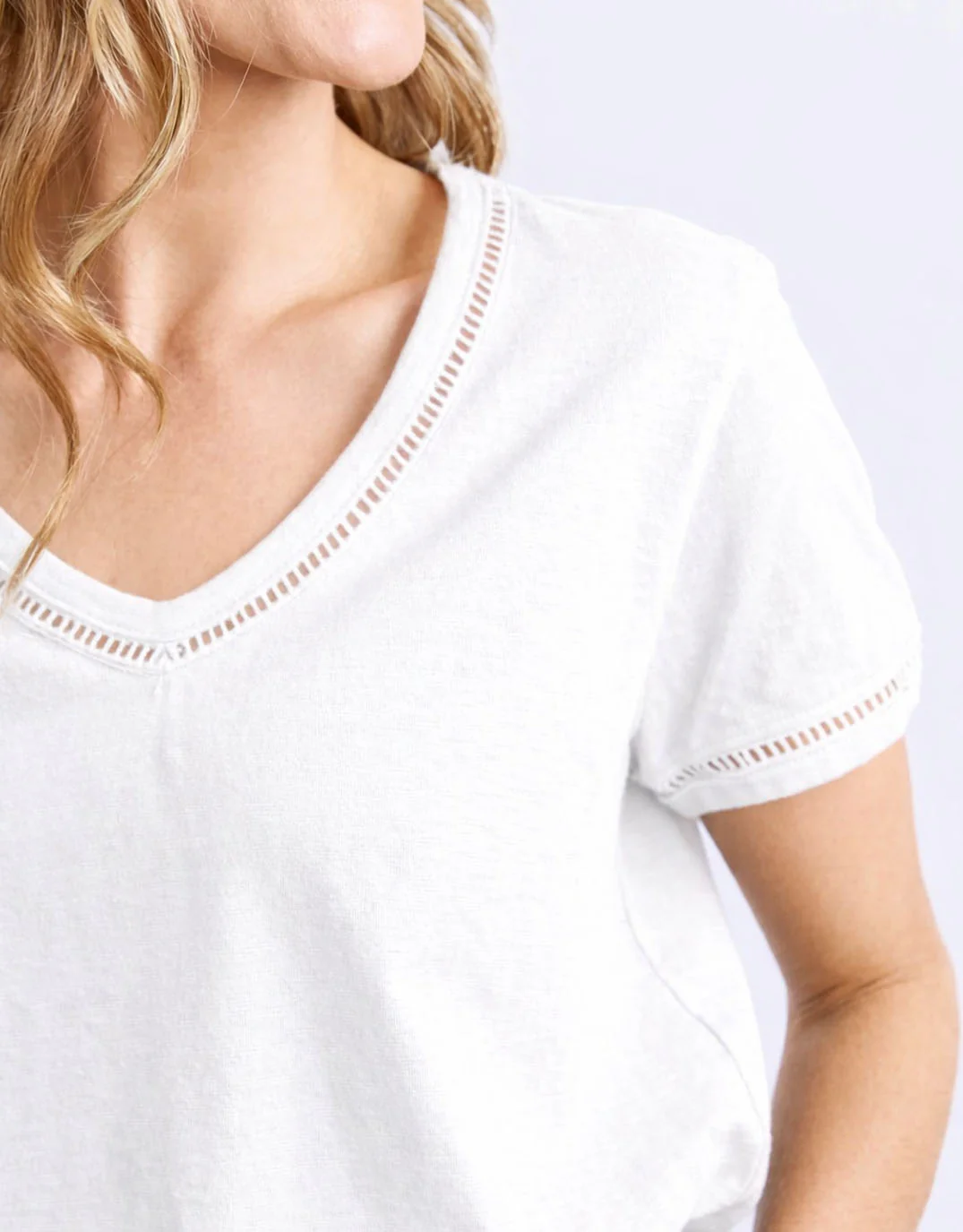 Victoria Short Sleeve Tee - White - Image 2