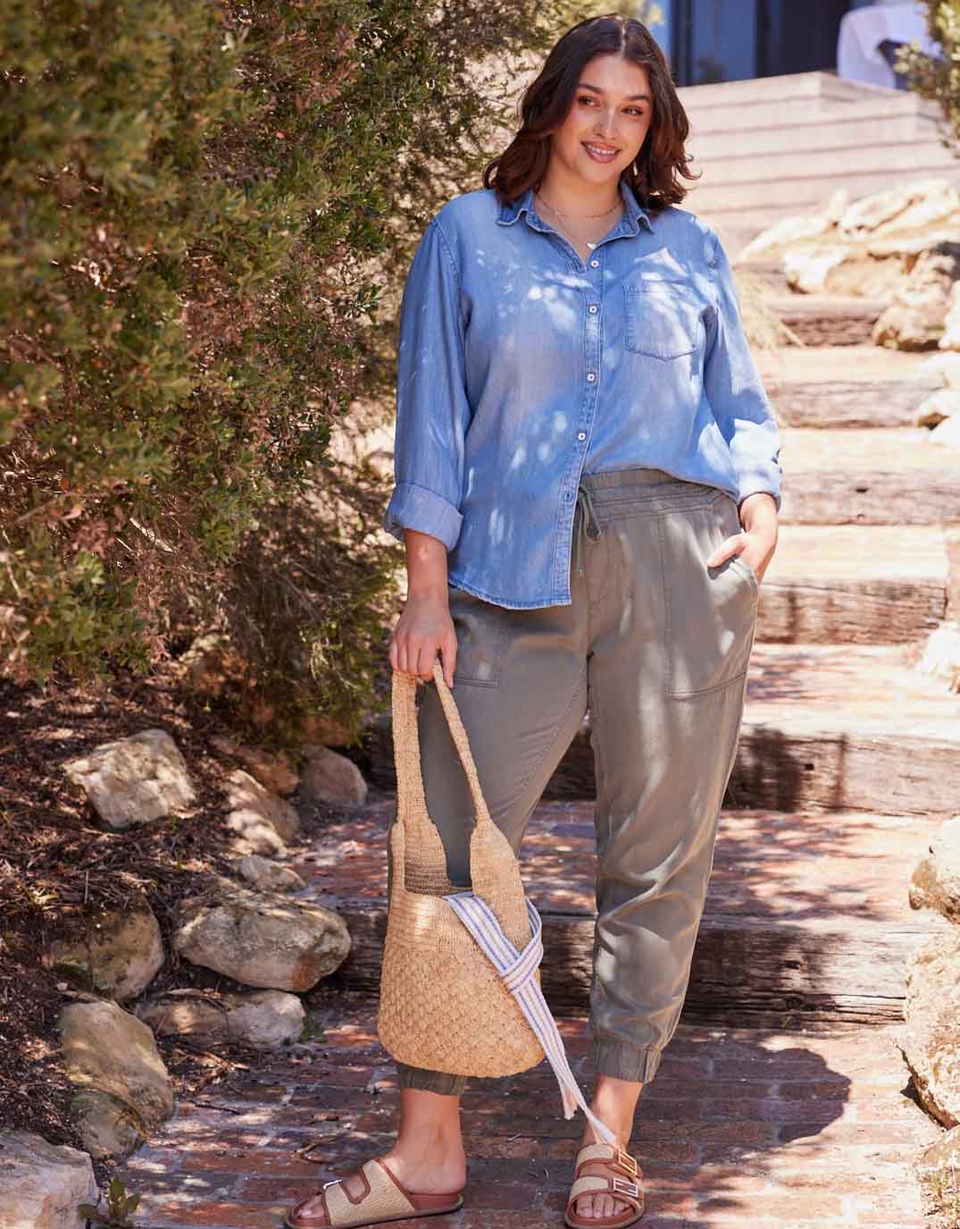 Weekend Utility Pants - Khaki - Image 15