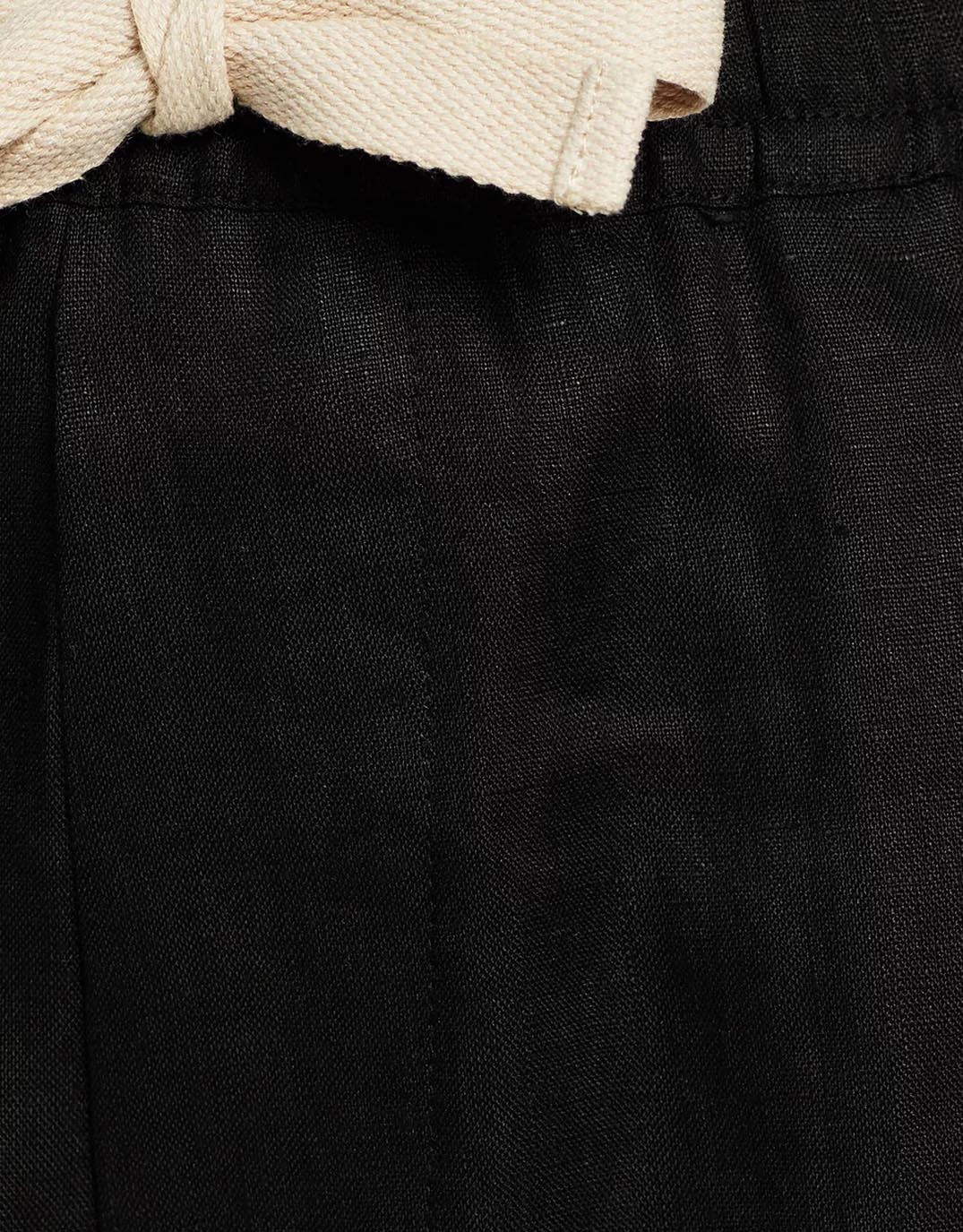 Weston Linen Shorts - Black - Image 5