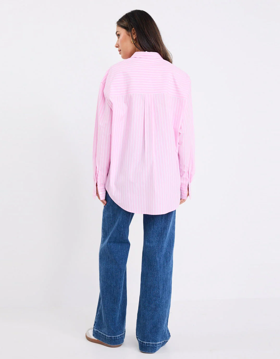You Got This Oversized Shirt - Pink Stripe - Image 7