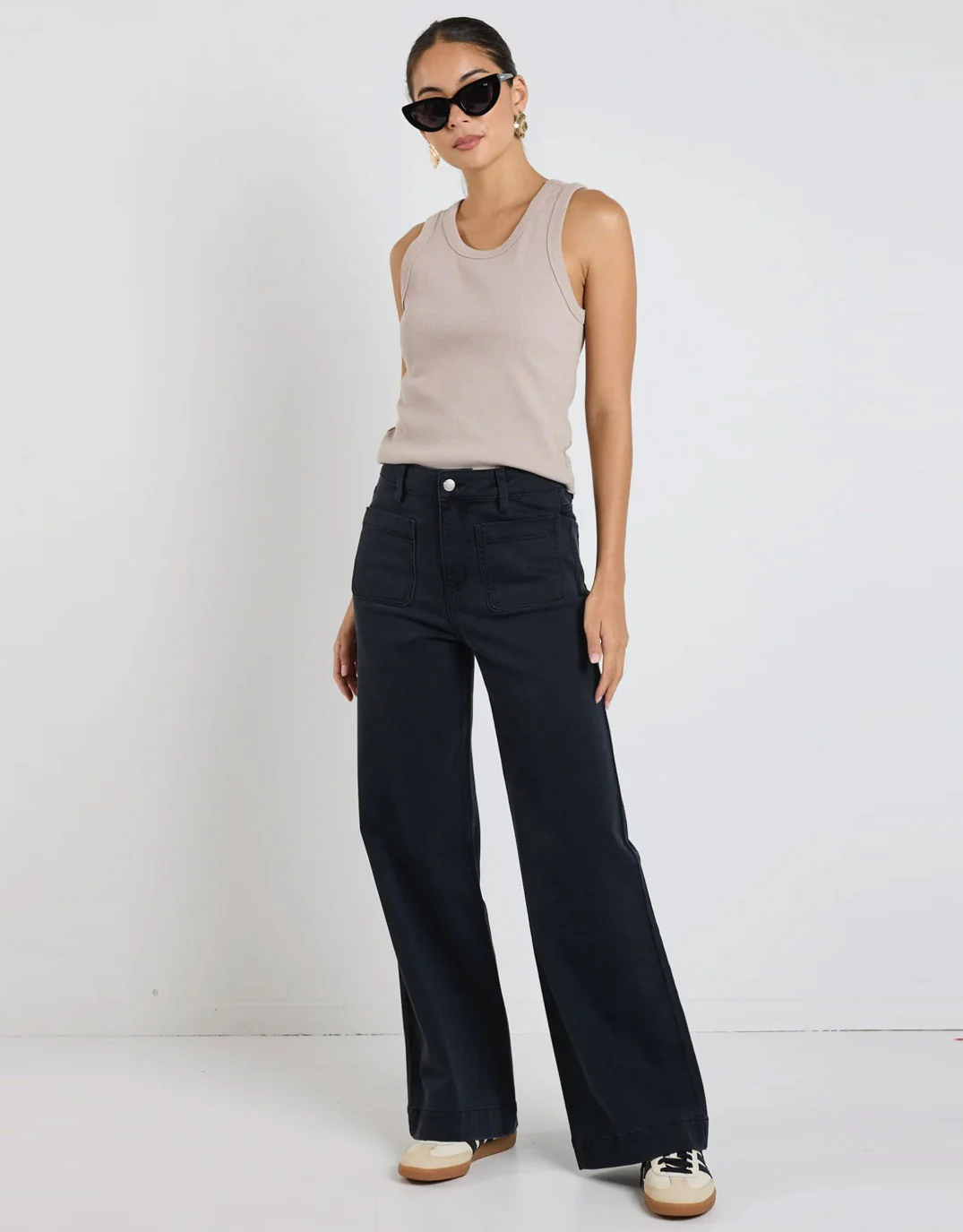 Zoey High Rise Stretch Denim Jean - Black - Image 3