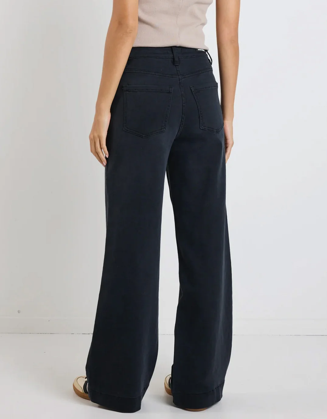 Zoey High Rise Stretch Denim Jean - Black - Image 5