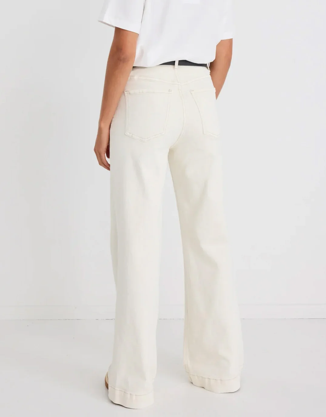 Zoey High Rise Stretch Denim Jean - Ecru - Image 5