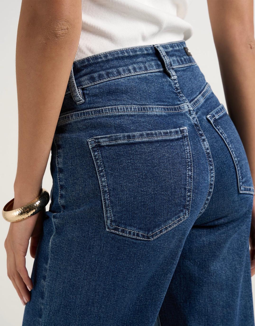 Zoey High Rise Stretch Denim Jean - Mineral Blue - Image 5