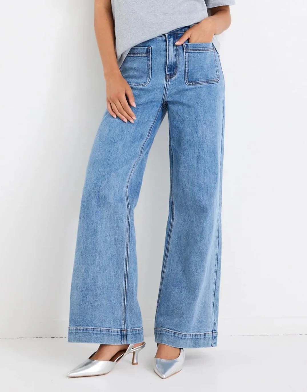 Zoey High Rise Stretch Denim Jean - Signature Blue - Image 3