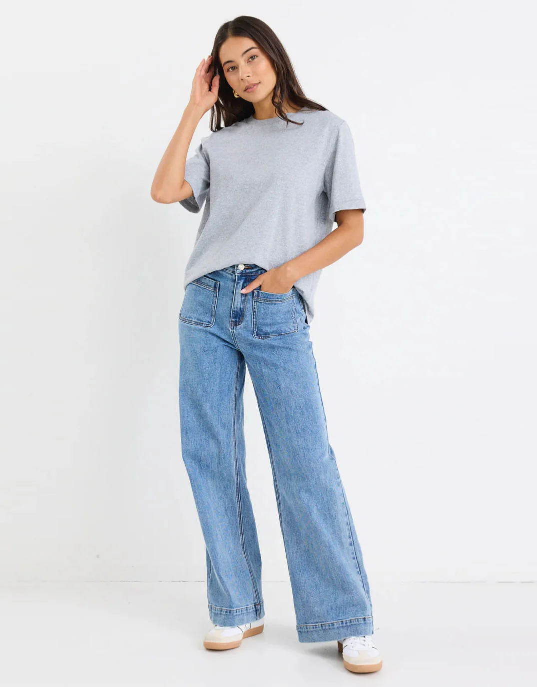 Zoey High Rise Stretch Denim Jean - Signature Blue - Image 4