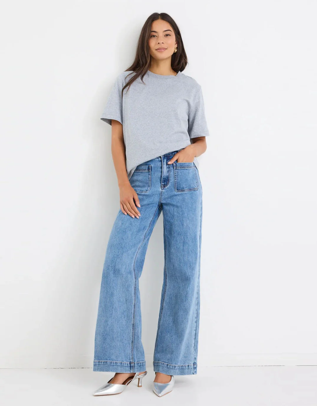 Zoey High Rise Stretch Denim Jean - Signature Blue - Image 5